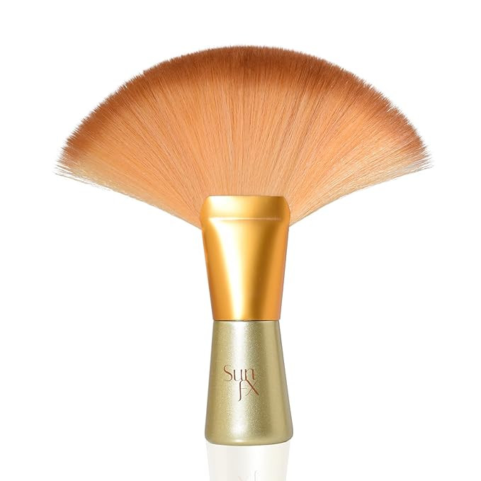 SunFX Finishing Powder Brush | Large Professional Fan Brush for Salon Use | Perfect For Spray Tan... | Amazon (US)