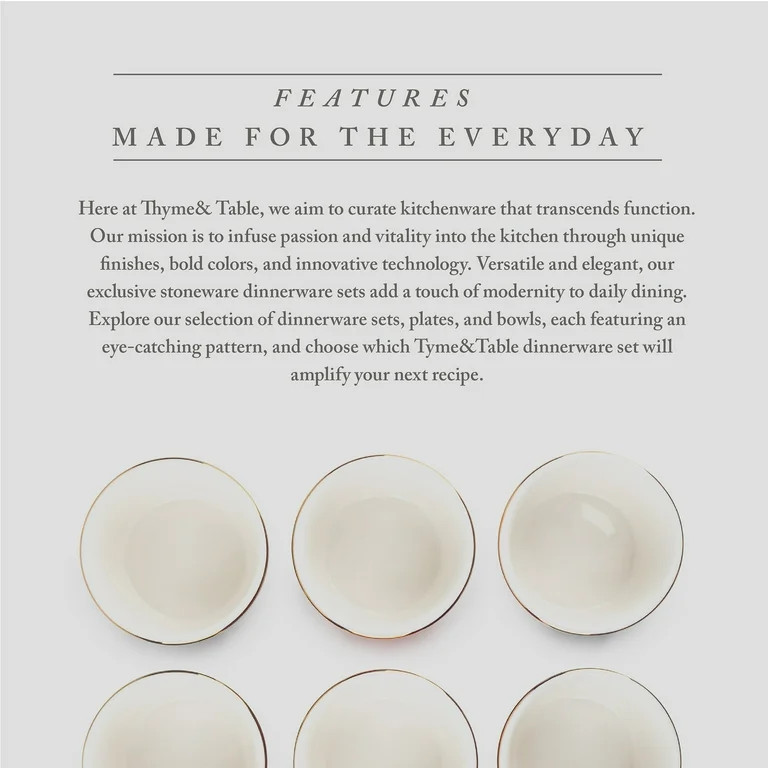 Thyme & Table Stoneware Ramekin, Multi-Color, 6-Piece Set | Walmart (US)