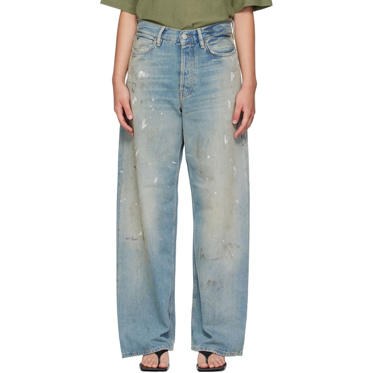 Acne Studios Blue 1981 U Jeans | SSENSE