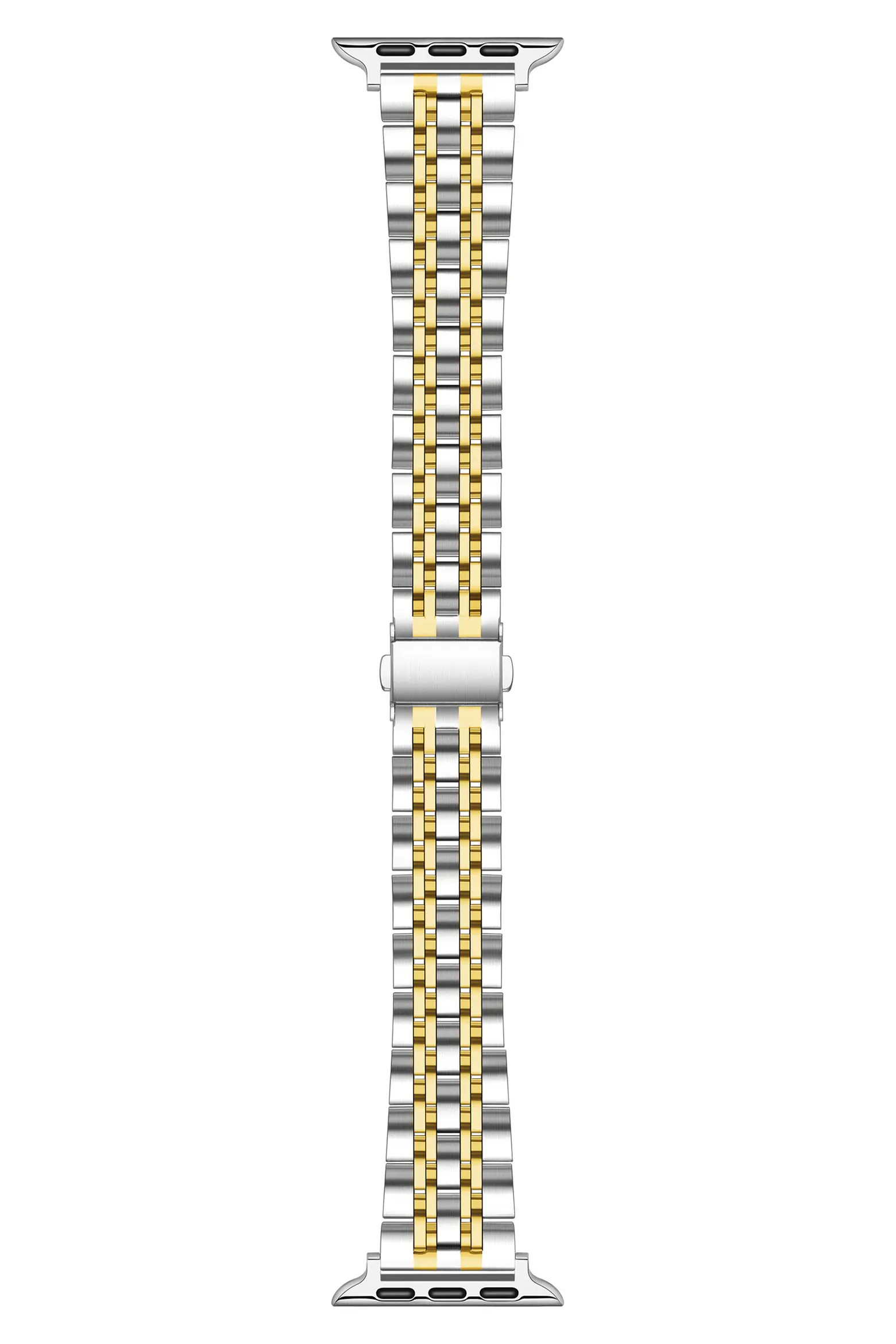 Posh Tech Rainey Silver/Gold Stainless Steel Band for Apple Watch (Men) | Nordstrom | Nordstrom