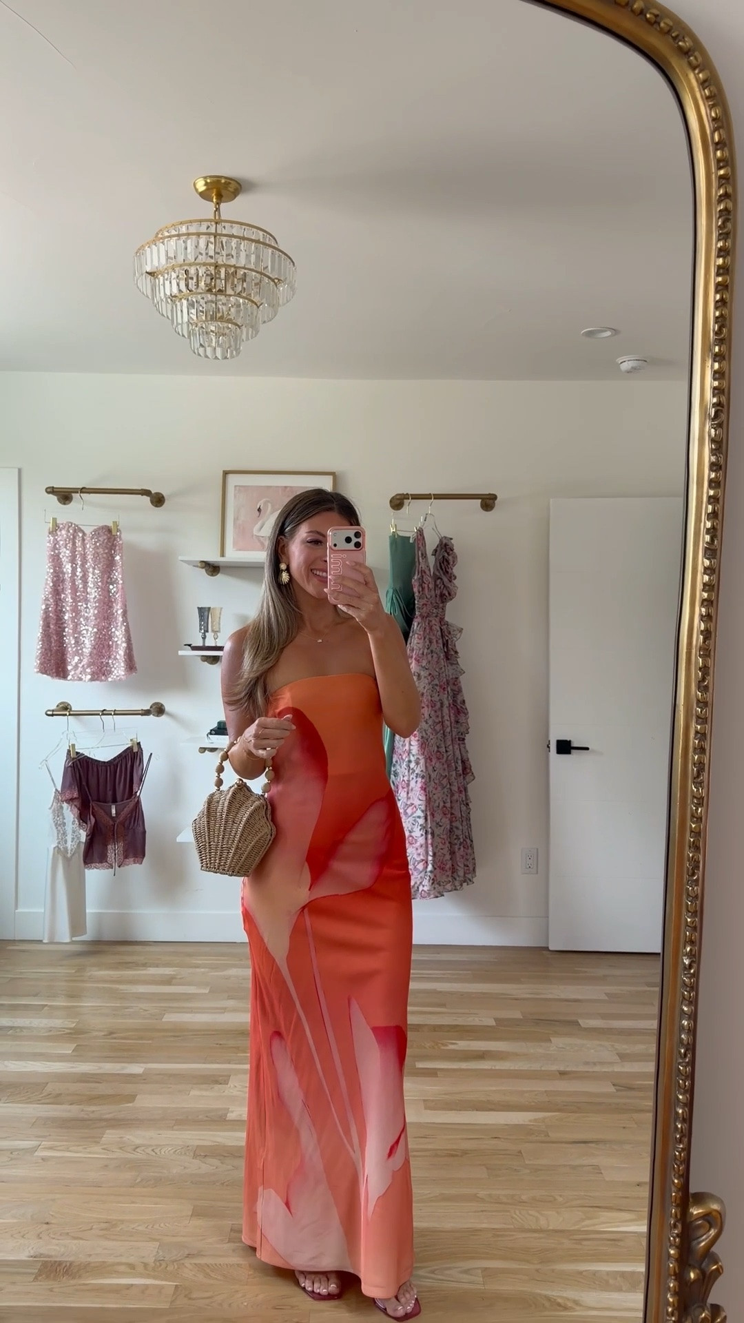 strapless maxi in a coral, orange, and pink watercolor print summer wedding dress 💍🌺

electric picks code: emerson20

I’m 5’4” and wearing my typical smalls / 2

summer wedding guest dresses, wedding guest dresses, cocktail dresses, semi-formal dresses, black tie wedding guest dresses, destination wedding guest dresses, garden party dresses, wedding guest outfit ideas

#LTKSeasonal #LTKTravel #LTKWedding