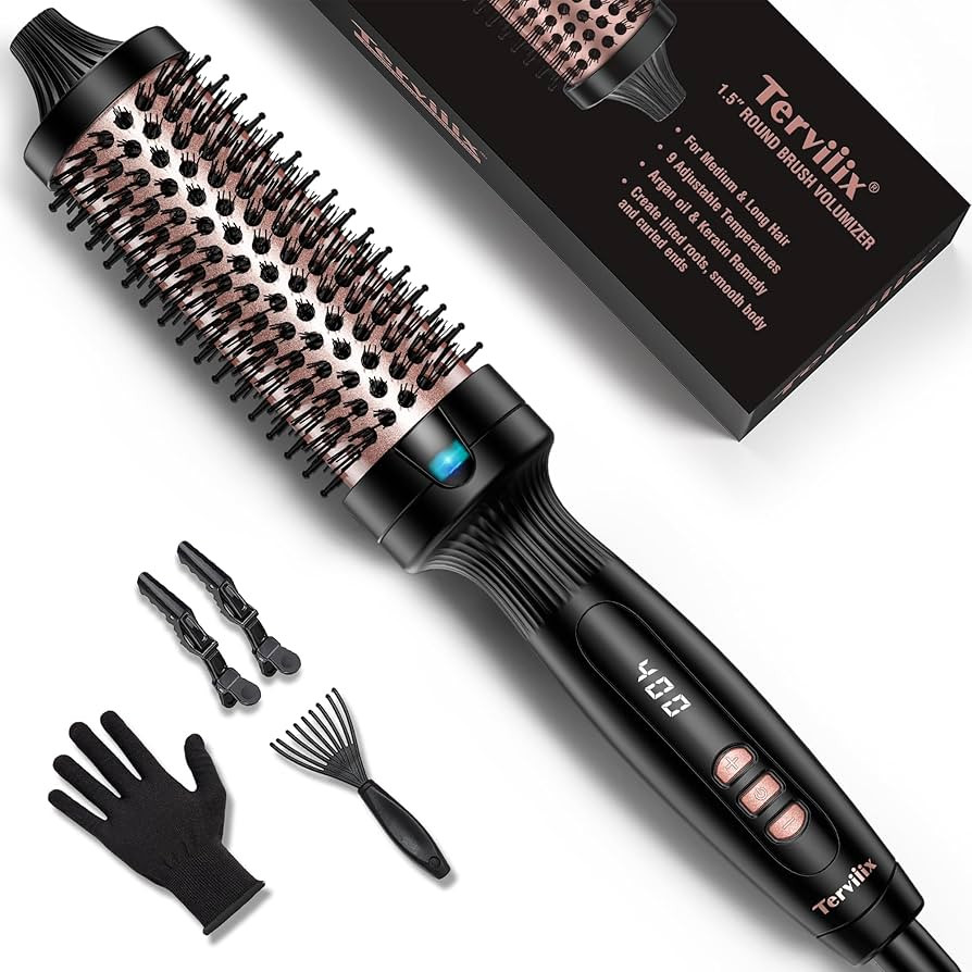 Terviiix Thermal Brush 1.5 Inch Create Voluminous Style & Loose Hair, Ceramic Tourmaline Ionic Ho... | Amazon (US)