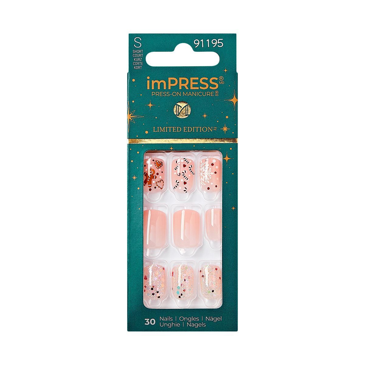 KISS Products imPRESS Fake Nails - Snowy Village - 33ct | Target