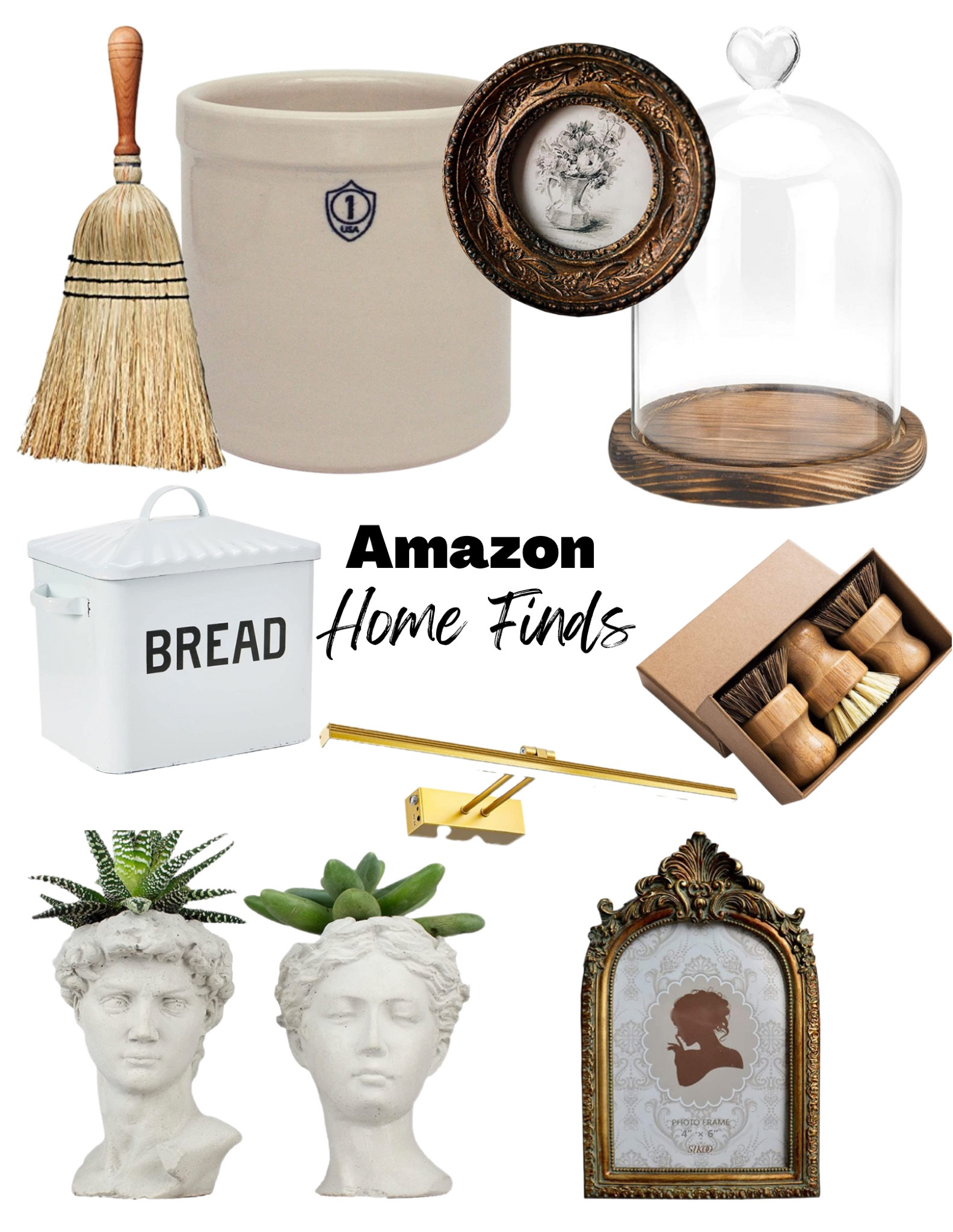 Amazon home finds 
Cottage
Vintage 
Farmhouse 
Anthro dupe
Grecian bust pots

#LTKunder100 #LTKhome #LTKunder50