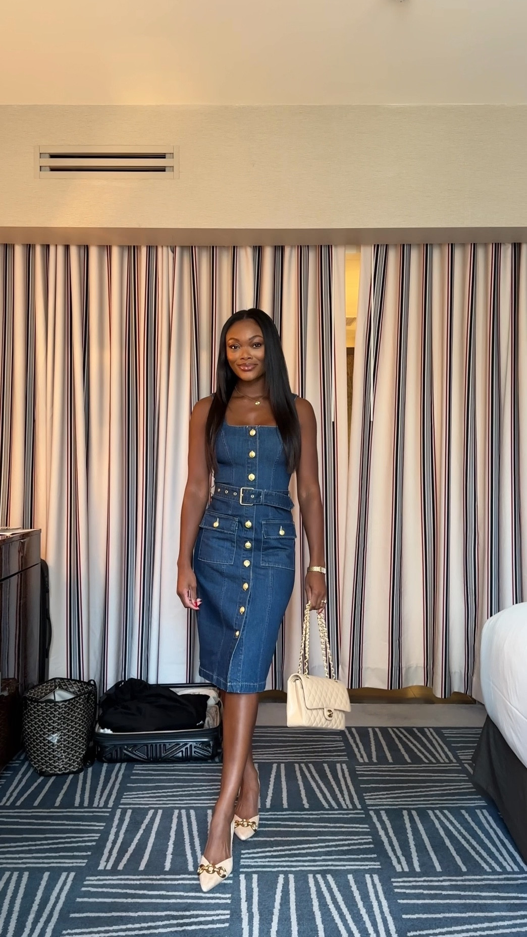 Denim dress outfit for dinner at Carbone! #LTKCon

#LTKShoeCrush #LTKVideo