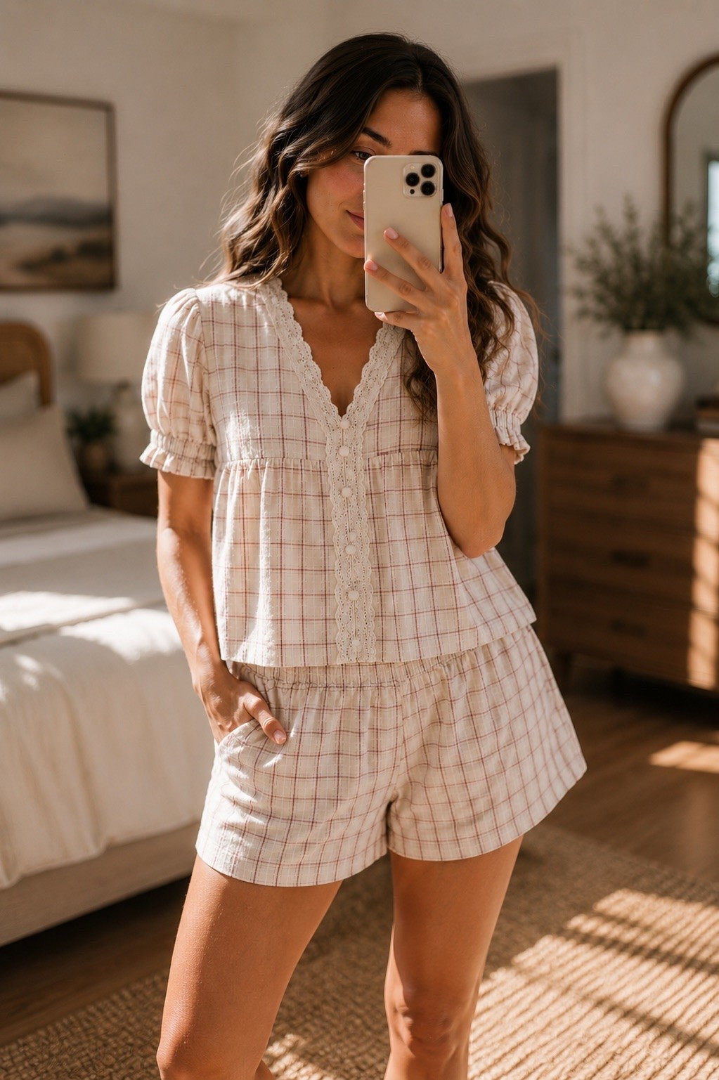 Slow mornings, coffee in hand, and the cutest Abercrombie lounge set. ☁️🤍 This plaid matching set is lightweight, comfy, and perfect for cozy weekends now or layering into early fall. One of those outfits you’ll keep reaching for. 🍂✨

#LTKStyle #LTKFinds #AbercrombieStyle #Abercrombie #FallStyle #CozySeason #LoungeSet #MatchingSet #EarlyFallFashion #NeutralStyle #WeekendOutfit #LTKSale

#LTKSaleAlert #LTKSeasonal #LTKootd