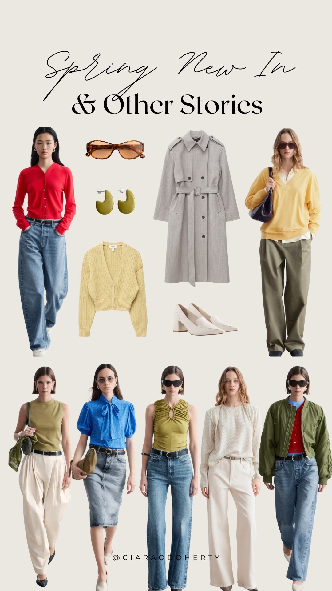 Spring New In: & Other Stories

& other stories, jeans, spring new in, bomber jacket, cardigan, scarf top, trench coat, trousers, cashmere vest, sunglasses 

#LTKireland #LTKeurope #LTKspring