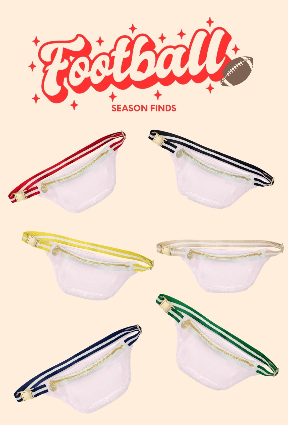 Stadium approved fanny packs for football season from Stoney Clover

#LTKStyleTip #LTKItBag #LTKU