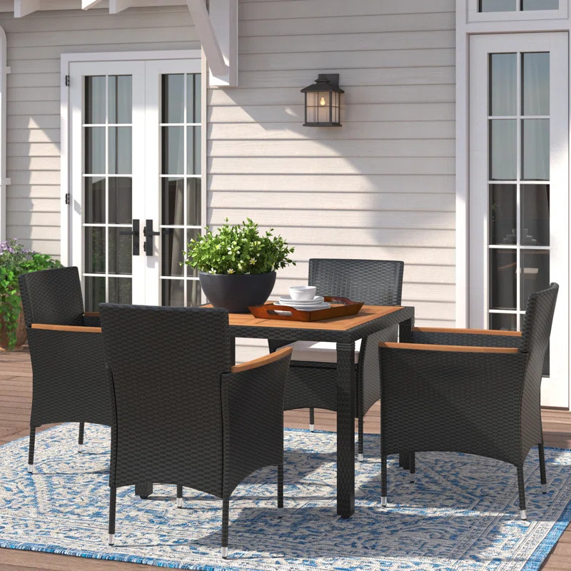 Maltby 4 - Person Square Outdoor Dining Set | Wayfair North America