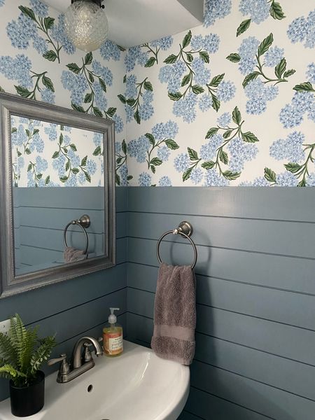 My hydrangea wallpaper is 25% off! 

Floral wallpaper 
Powder room 
Bathroom design
Wallpaper ideas 

#LTKstyletip #LTKhome #LTKsalealert