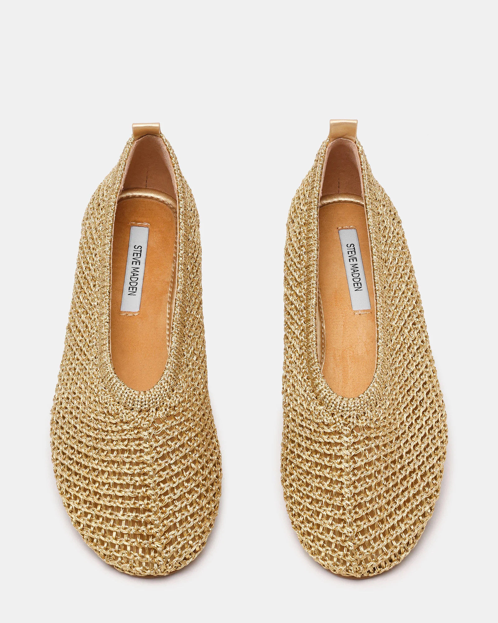 CYNTRA Woven Champagne Round-Toe Women's Ballet Flat | Steve Madden (US)