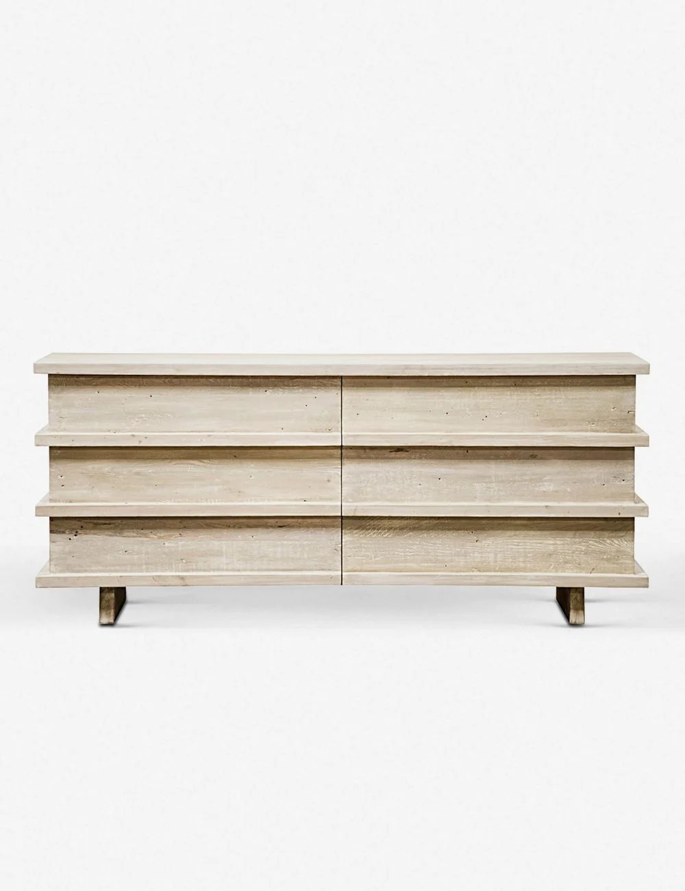 Corliss 6-Drawer Dresser, White Wash | Lulu and Georgia 