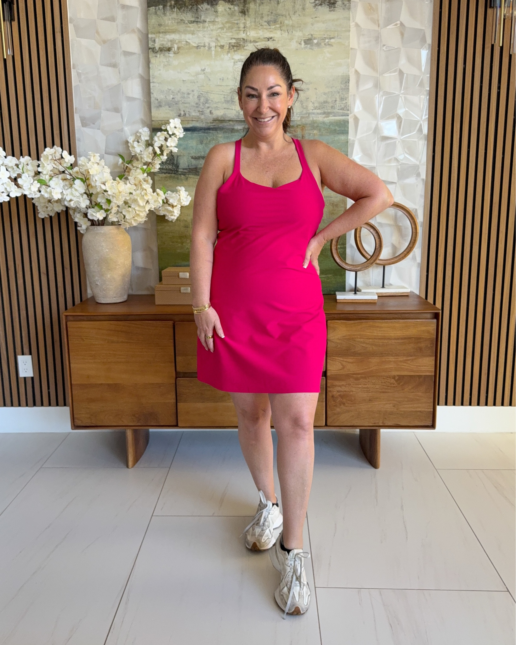 @Spanx athletic dress with strappy back size up if in-between wearing XL 

new customer code RYANNEXSPANX for 10% off plus free shipping 

#LTKMidsize #LTKOver40 #LTKmomlife