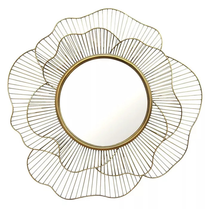 28.25" Stella Wall Mirror Gold - Stratton Home Décor | Target