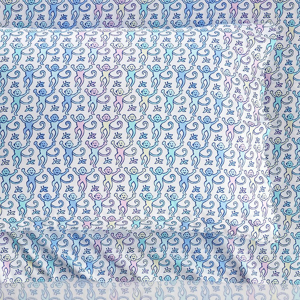 Roller Rabbit Disco Monkey Sheet Set | Pottery Barn Teen