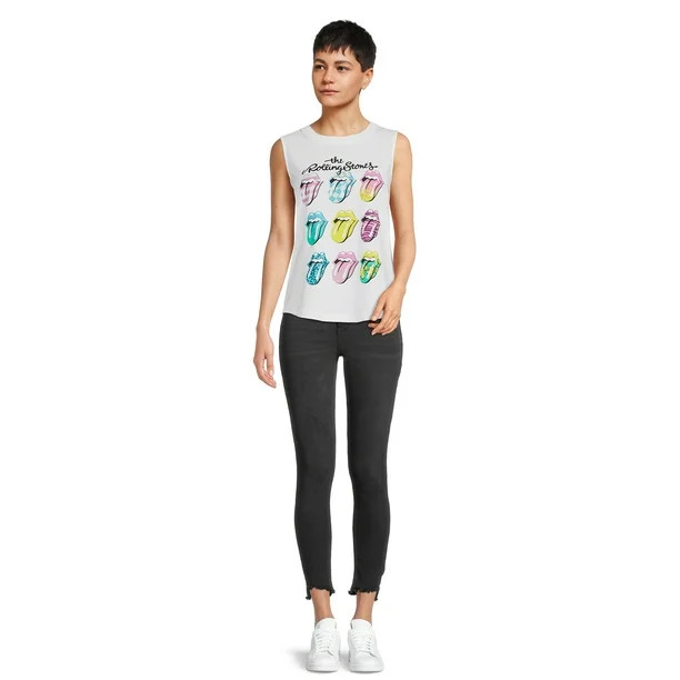 Time and Tru Women's Graphic Print Band Tank Top | Walmart (US)