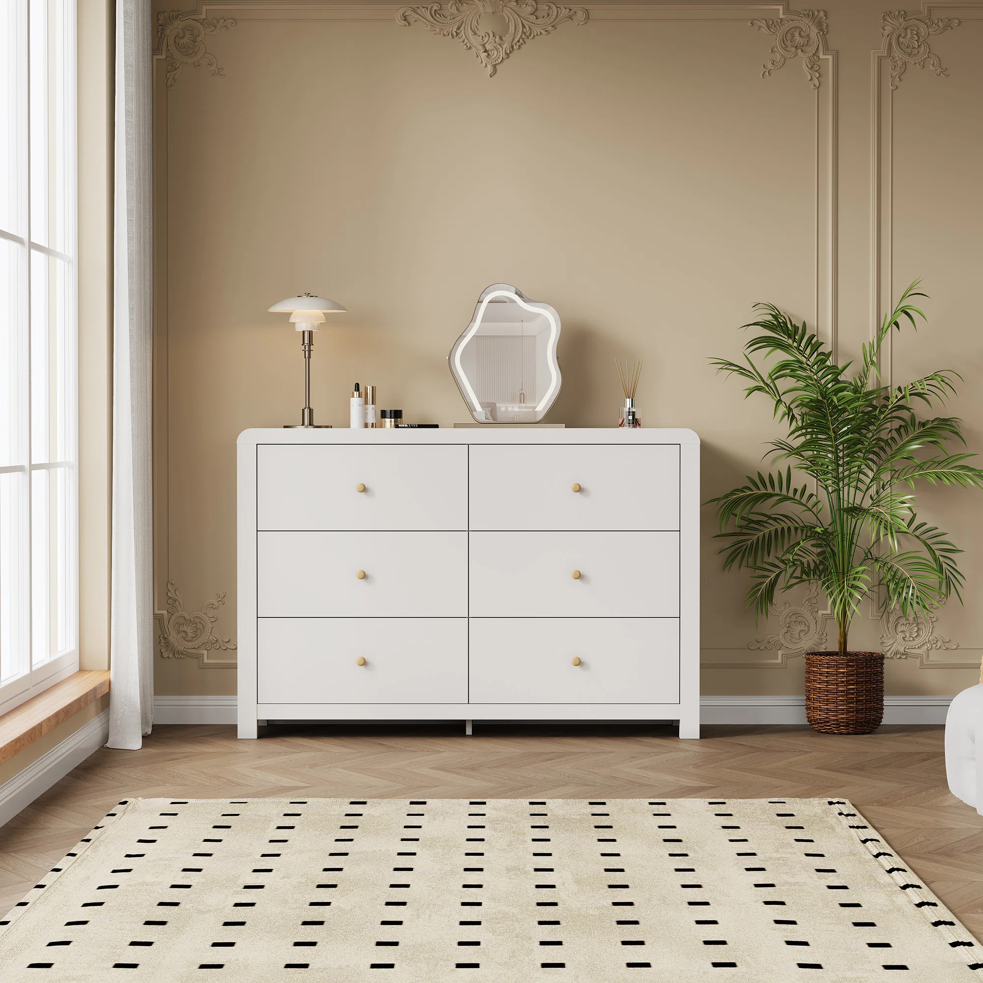 Ebern Designs 47.2“ W 6 Drawer Dresser | Wayfair | Wayfair North America