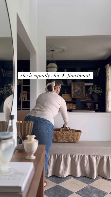 Shop my Elena bench in my foyer from Layla Grayce!  Use my code PEONYANDHONEY10 to save!  Exclusions apply!  #laylagrayce #bench #foyer #entryway #accentfurniture #bedroom 

#LTKHome