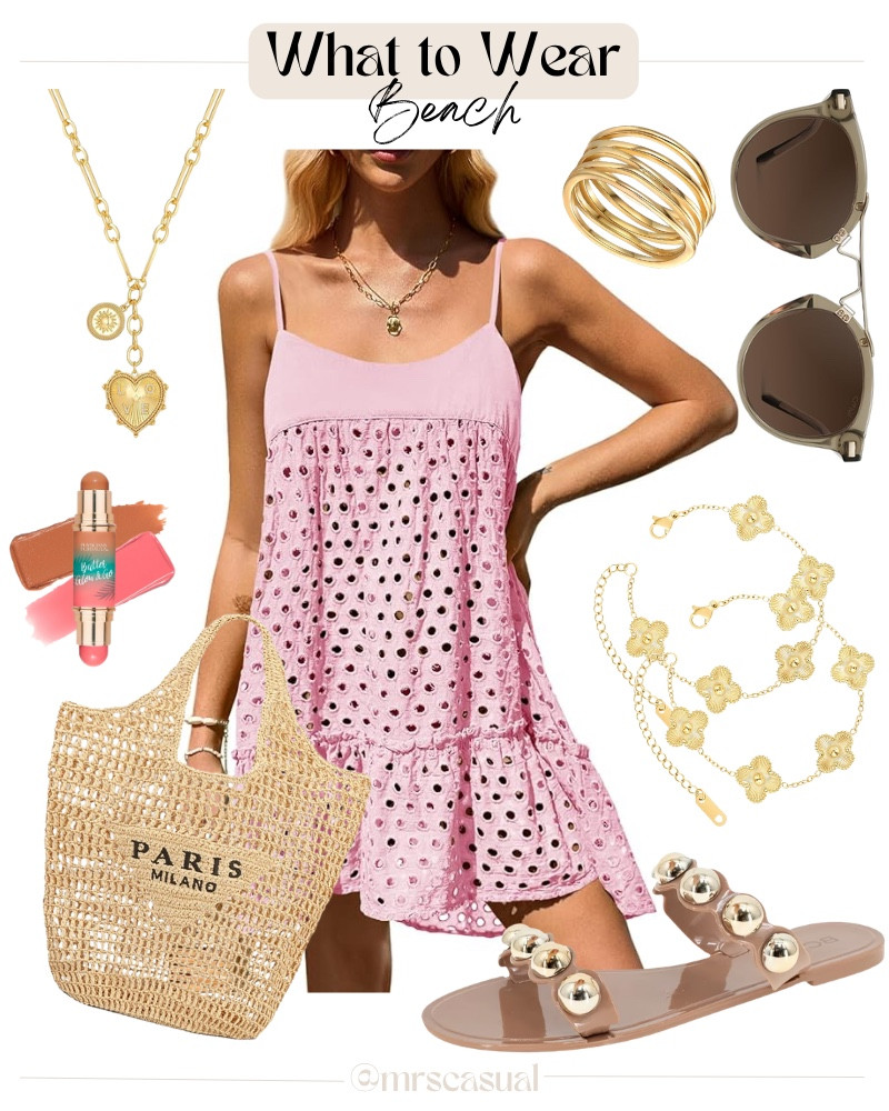 The kind of beach outfit that gets compliments all day 😍👇

#LTKSeasonal #LTKSwim #LTKOver40