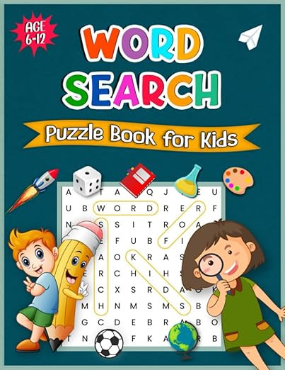 Word Search Puzzle Book for Kids Ages 6 to 12: Large Print Word Search Puzzles for Kids, Fun and ... | Amazon (US)