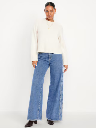 Extra High-Waisted Super Wide-Leg Jeans | Old Navy (US)