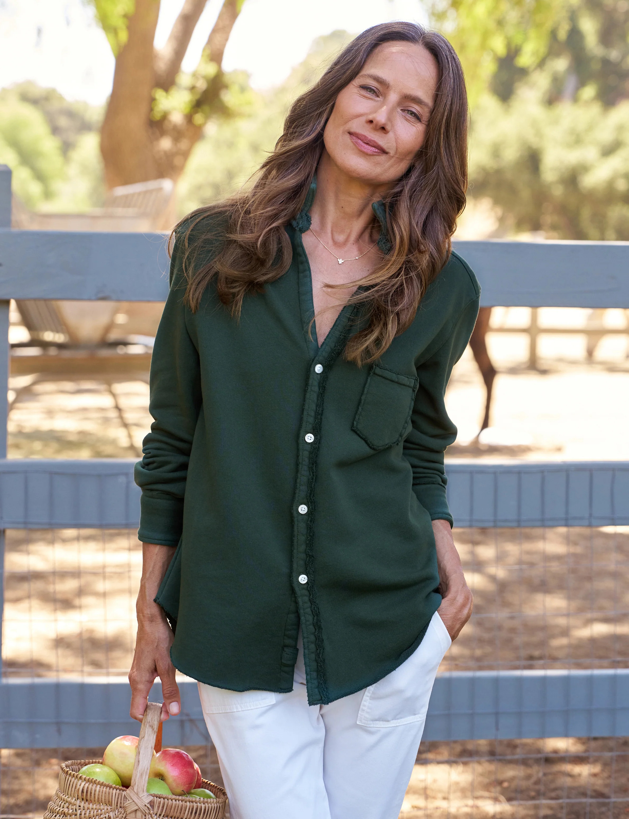 EILEEN Evergreen, Triple Fleece | Frank & Eileen