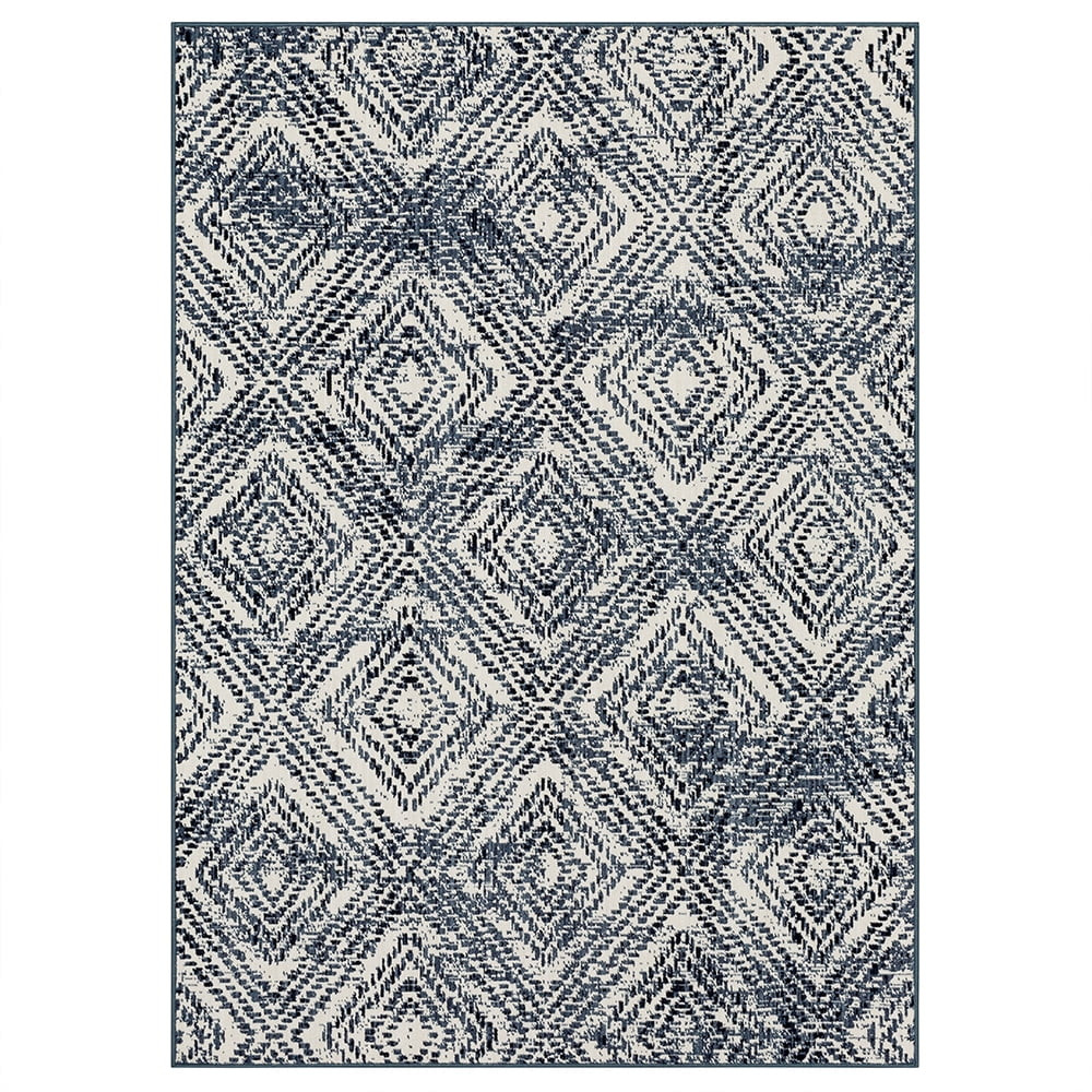 GAP Home Geometric Diamond Indoor Area Rug, Light Blue, 5x7 - Walmart.com | Walmart (US)