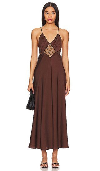 The Manifest Dress in Dark Chocolate | Revolve Clothing (Global)