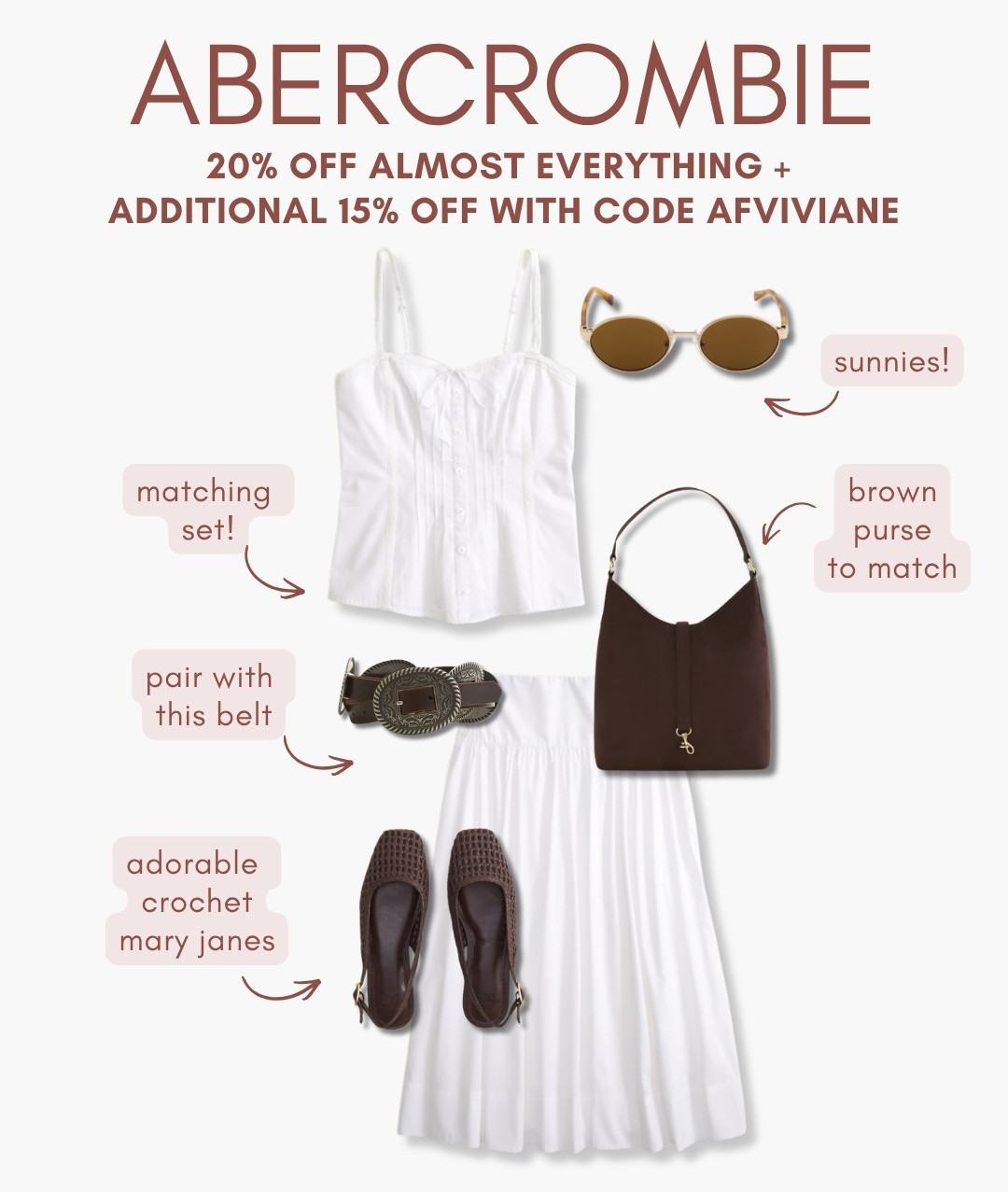 [7/16/26] Abercrombie Sale outfit inspo! *Use code AFVIVIANE to get an additional 15% off almost everything in stores and online at checkout from July 16, 2026 to July 20, 2026 in US/CA. Exclusions apply. See details online.

#LTKootd #LTKSeasonal #LTKSaleAlert