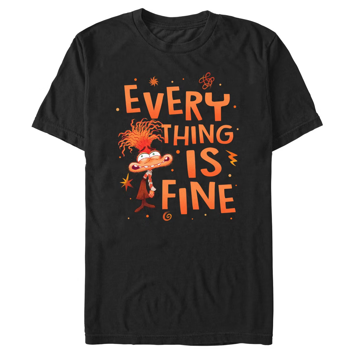 Men's Inside Out 2 Anxiety Everything Is Fine T-Shirt | Target