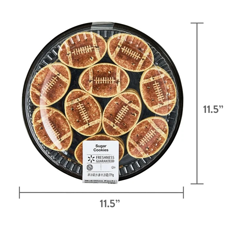Freshness Guaranteed Football Sugar Cookies, 27.2 oz | Walmart (US)