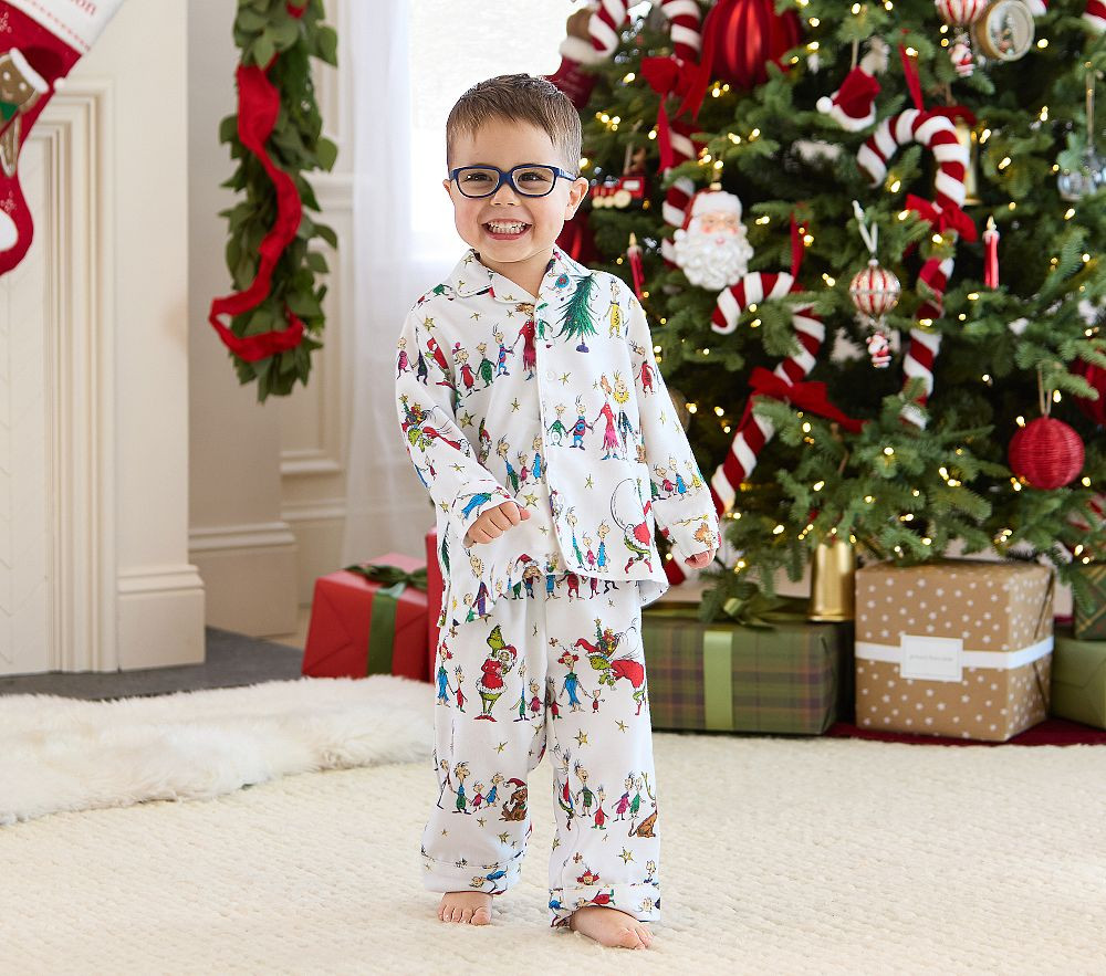 Dr. Seuss's The Grinch™ Flannel Kid Pajama | Pottery Barn Kids