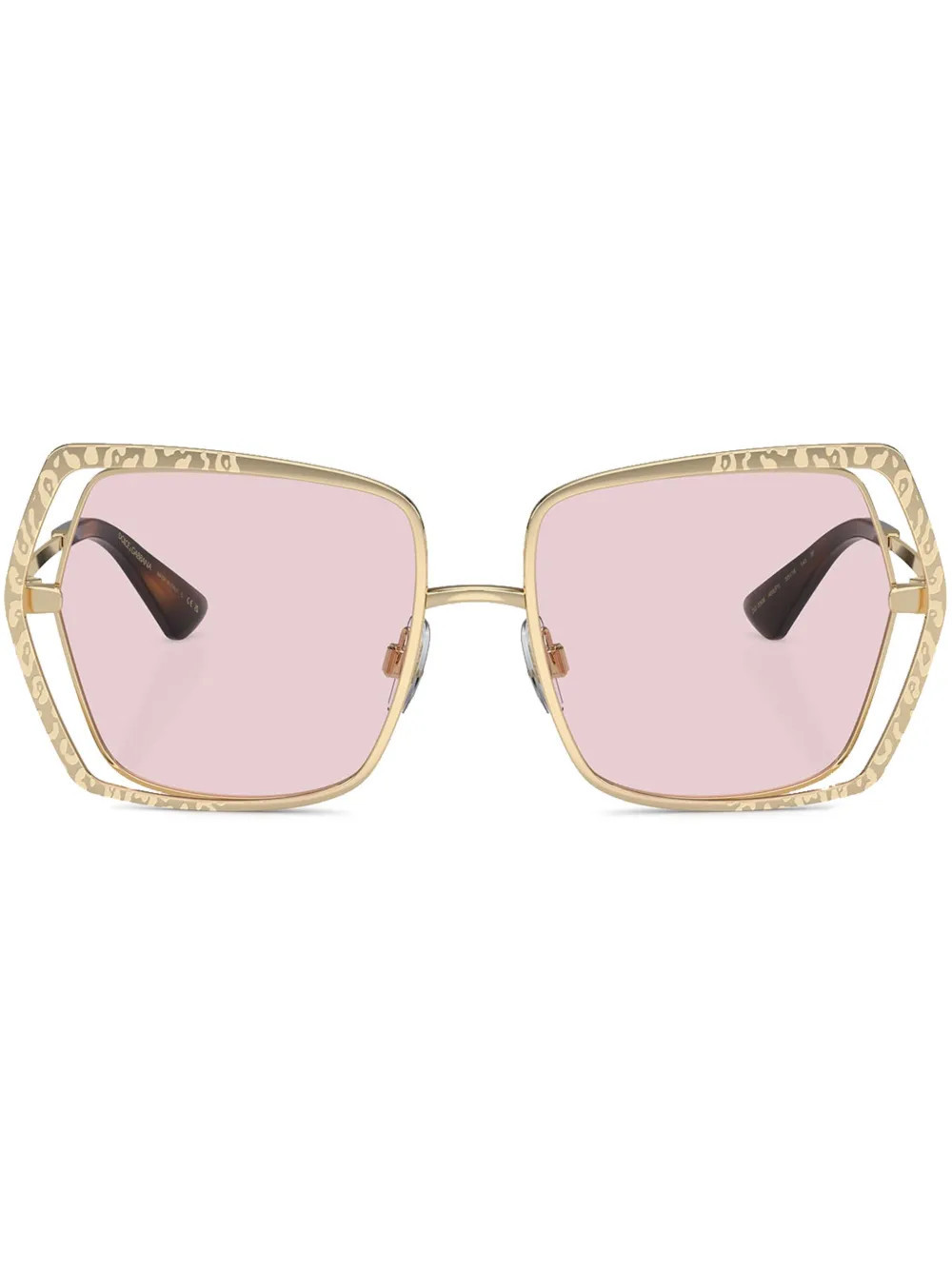 Dolce & Gabbana Eyewear square frame sunglasses - Gold | Farfetch Global