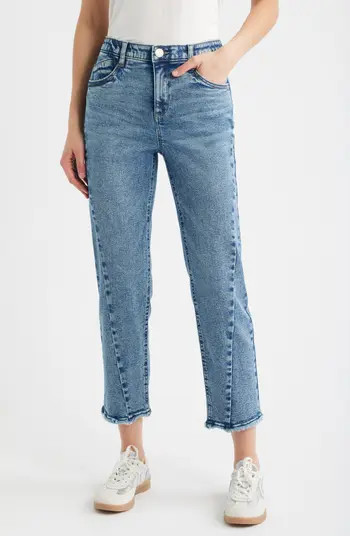 Twist Seam High Waist Ankle Jeans | Nordstrom