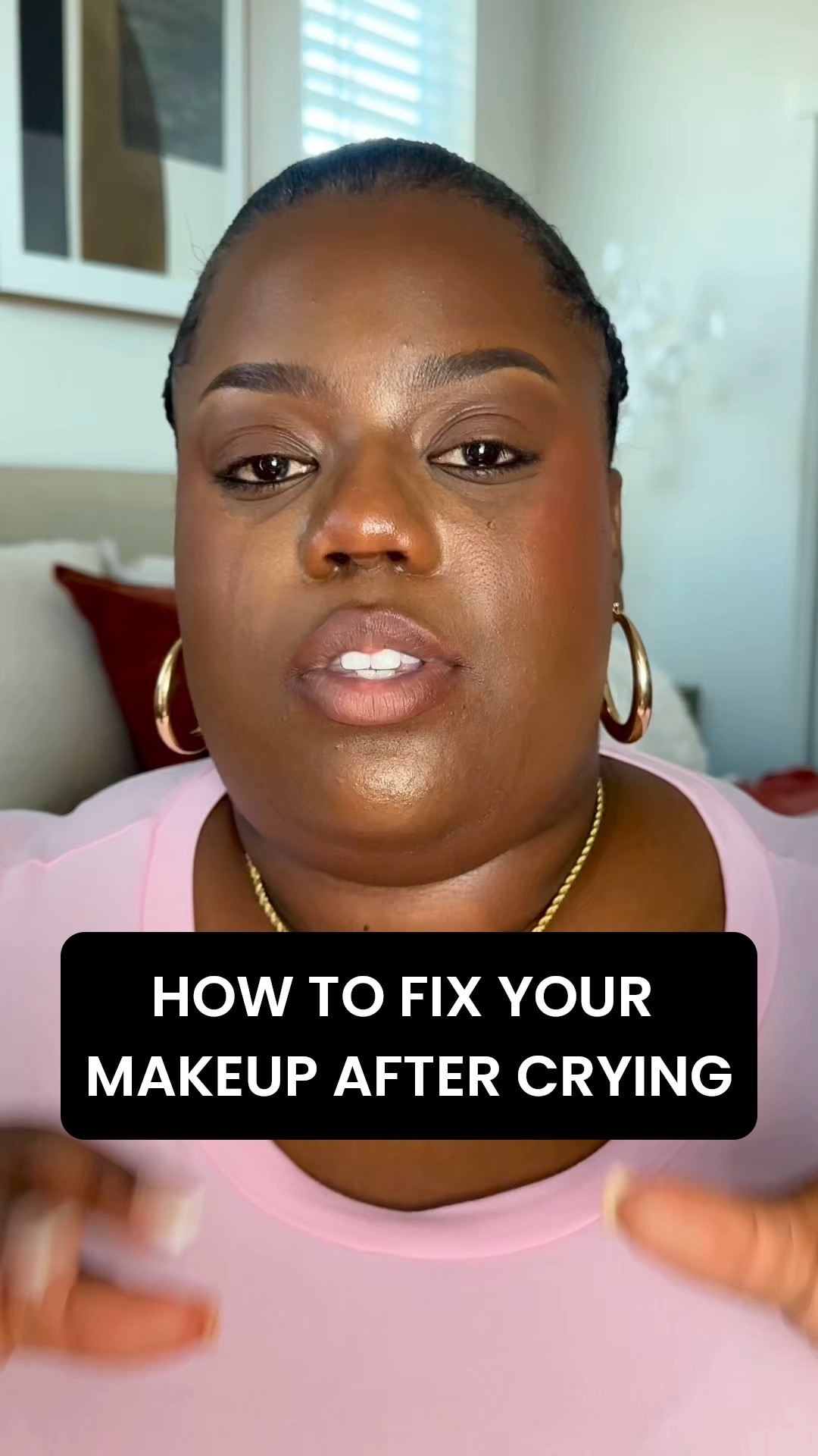 How to fix your makeup after crying step by step

#LTKBeauty