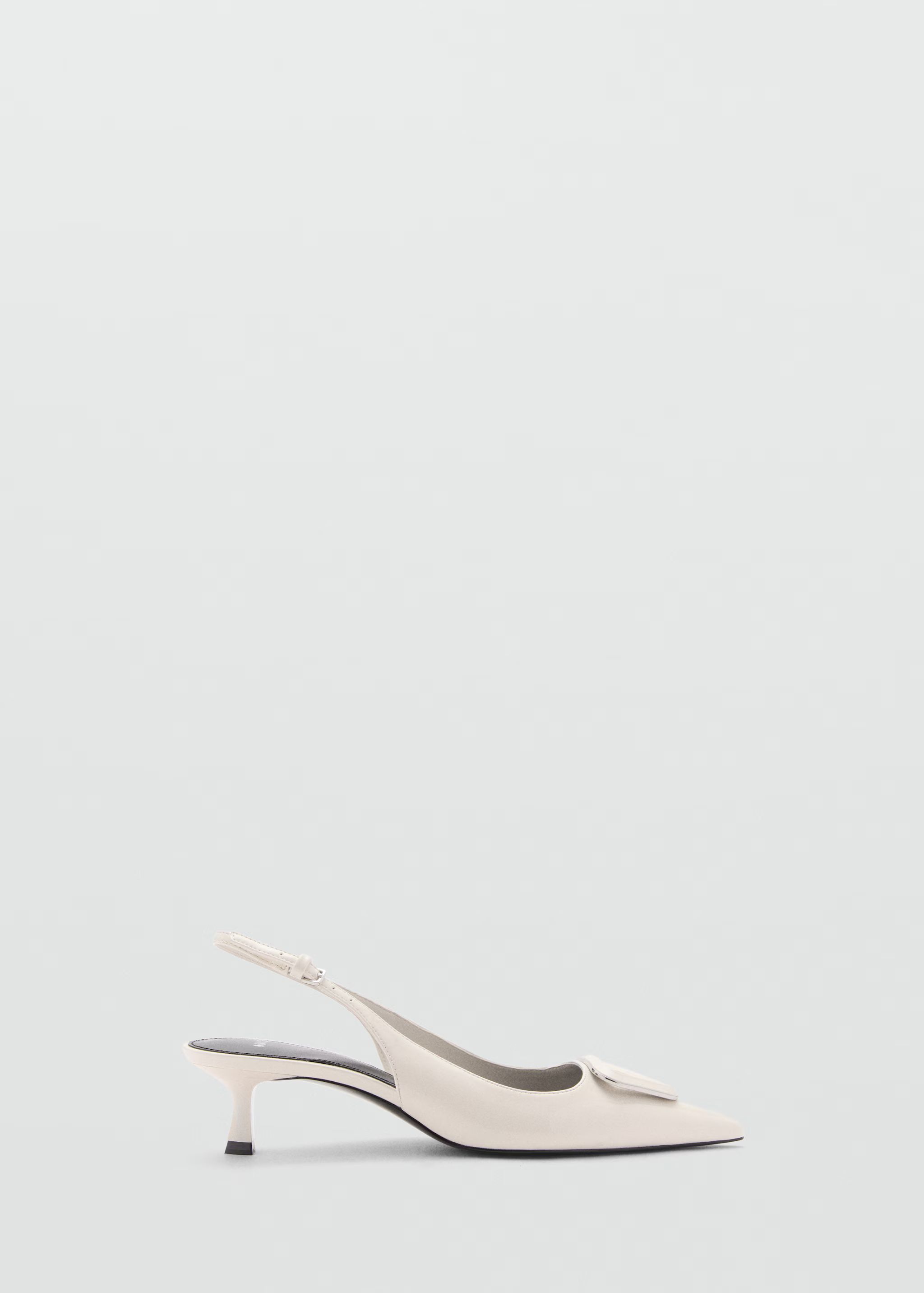 Heeled-heeled shoe with detail - Woman | MANGO USA | MANGO (US)