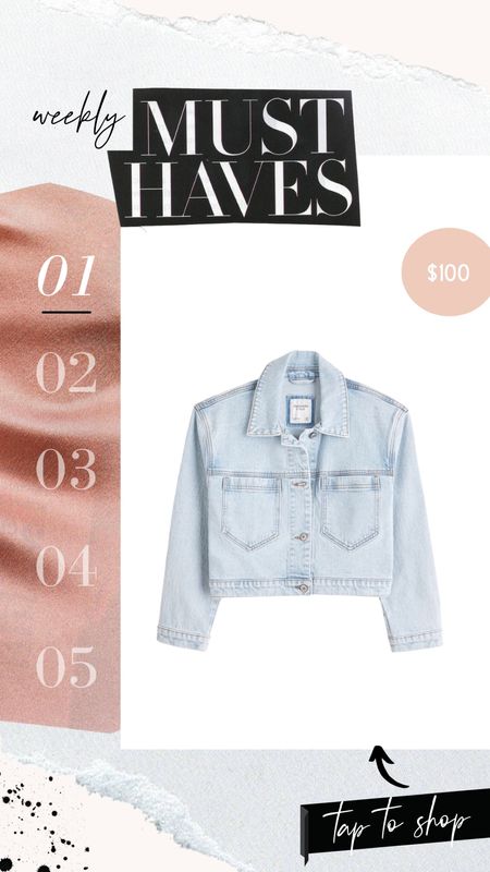 Cropped denim jacket // I wear this with everything! 