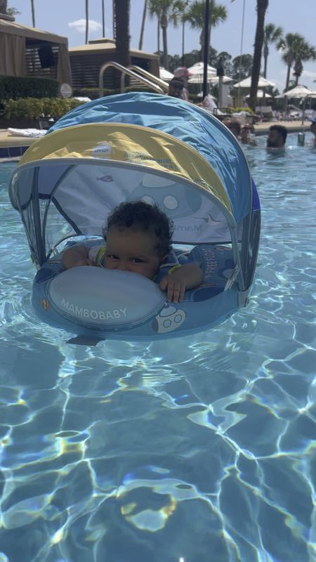 The best baby float of all times! We’ve purchased these with both of our kids and I wouldn’t buy any other baby float! These don’t require inflating, they have two positions baby can lay in and both our girls have loved spending summers floating in the pool! Charli always falls alseep! Keeps their faces out of the water, provides shade and safely has them buckled from multiple angles! 

#LTKswim #LTKbump #LTKkids