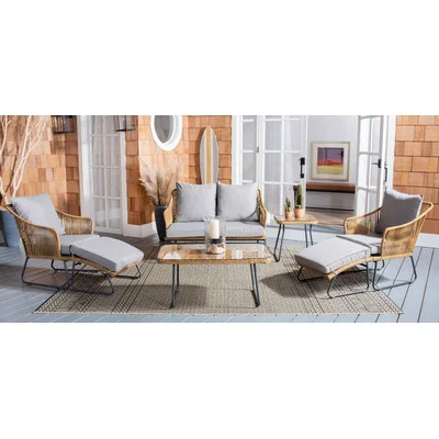 Ailey 7 Piece Rattan Sofa Seating Group with Cushions | Wayfair North America