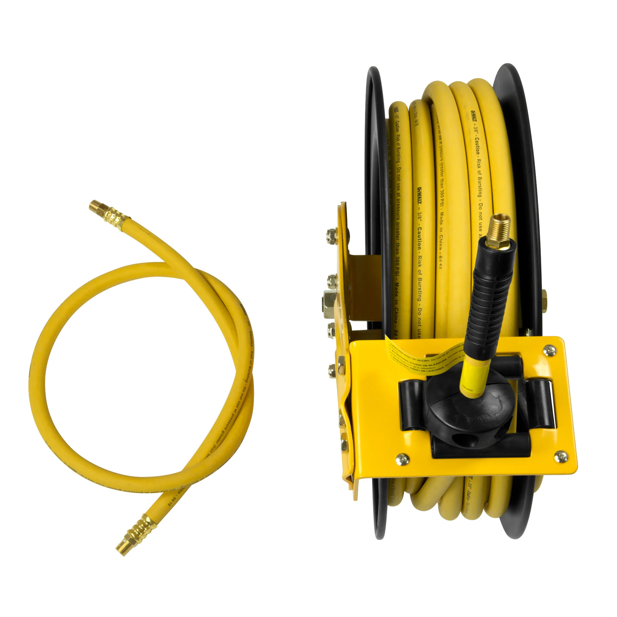 DEWALT 3/8 In. x 50 Ft. Single Arm Auto Retracting Air Hose Reel Rubber one_size | DXCM024-0374 | Lowe's