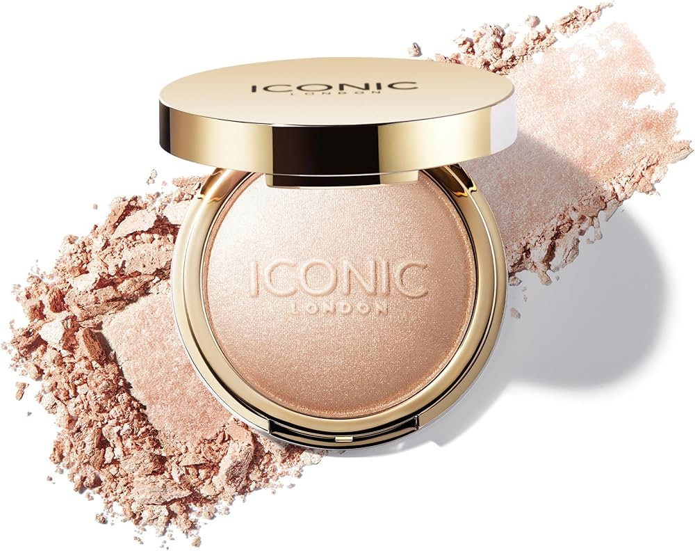 ICONIC LONDON Lit and Luminous Baked Highlighter | Powder Highlighter for a Radiant Glow, Cruelty... | Amazon (US)