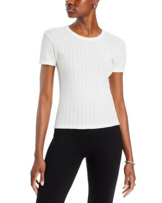 LESET Pointelle Tee  | Bloomingdale's Women | Bloomingdale's (US)