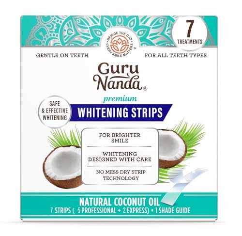 GuruNanda Teeth Whitening Strips - 7-Day Treatment with Non-Slip, Dry Strip Technology - Whitening Designed with Care for a Brighter Smile | Amazon (US)