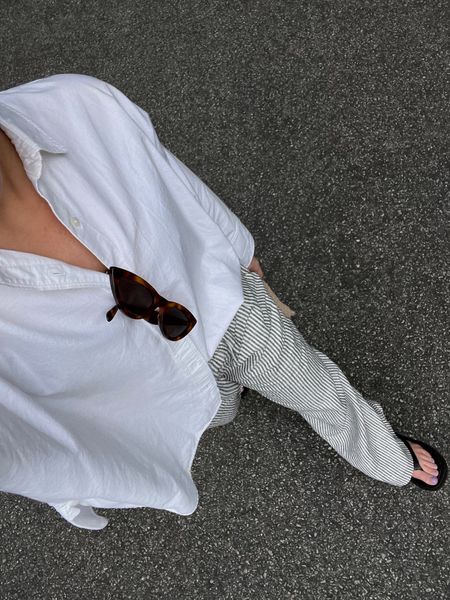 Summer outfit. Summer pants. Summer linens. Linen pants. 

#LTKSeasonal #LTKunder100 #LTKshoecrush