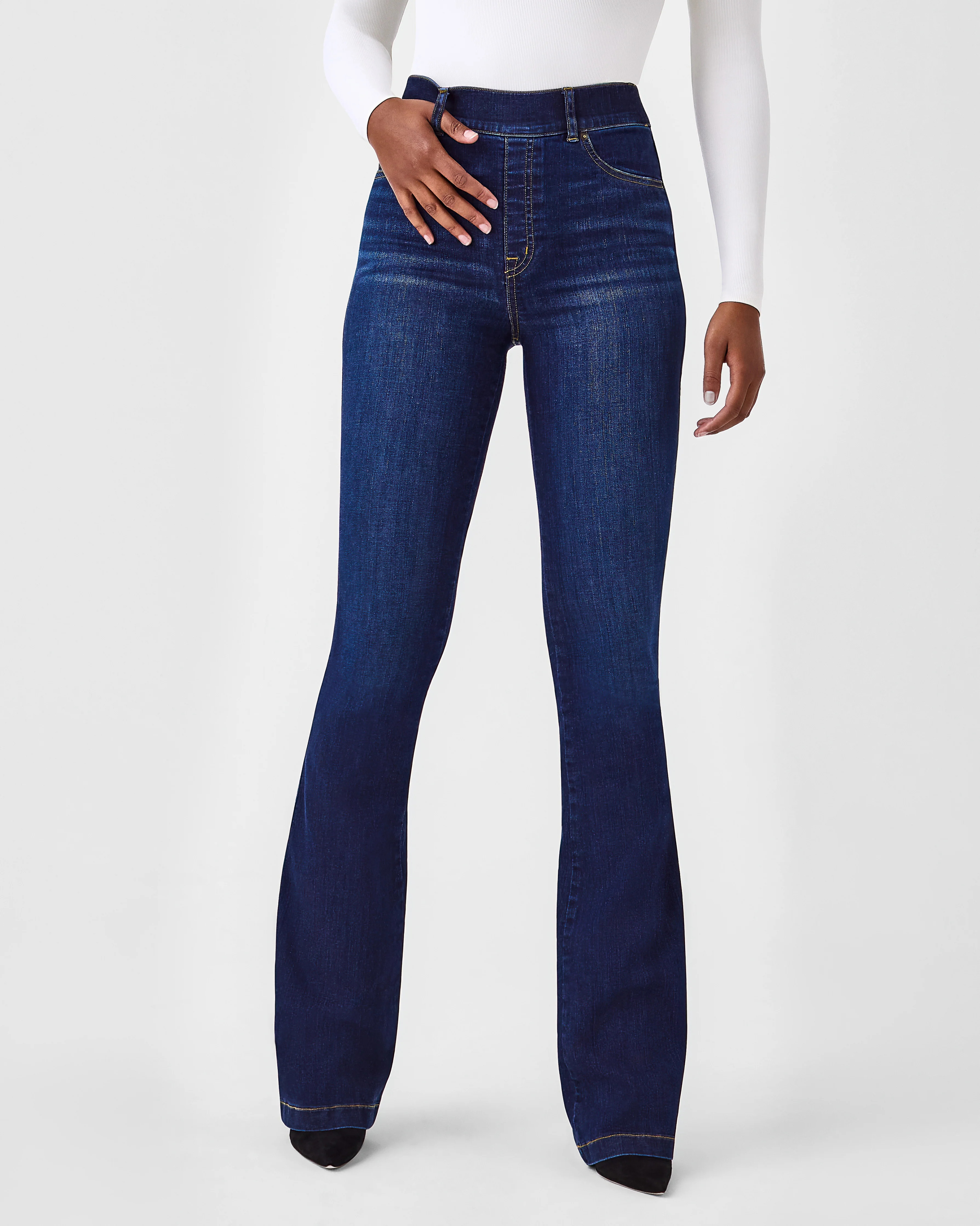SPANXshape™ EveryWear Flare Jeans, Midnight Shade | Spanx