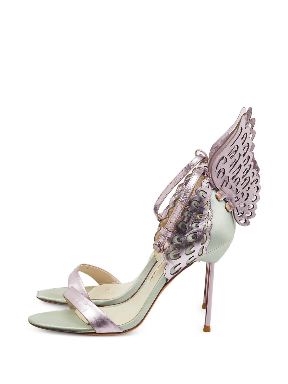 Sophia Webster Evangeline butterfly-wing heeled sandals - Purple | Farfetch Global