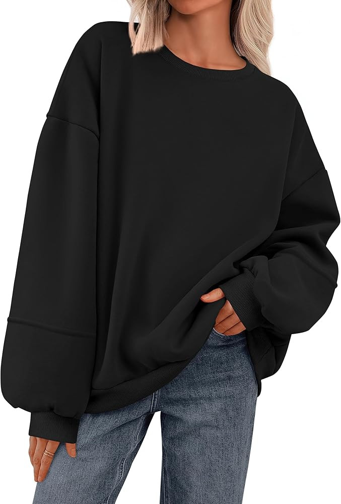 PRETTYGARDEN Oversized Sweatshirt for Women Fall Long Sleeve Crewneck Fleece Loose Fit Casual Pul... | Amazon (US)