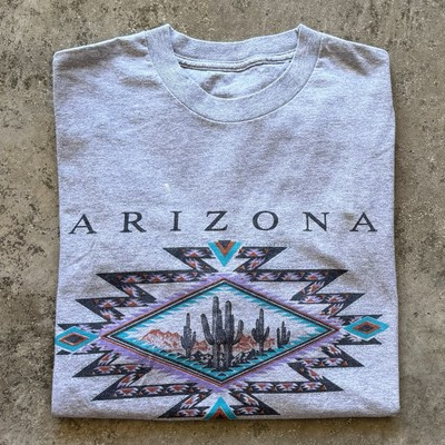Arizona Vintage 1990s Graphic Shirt Mens XL Gray Short Sleeve AZ Phoenix Desert | eBay US