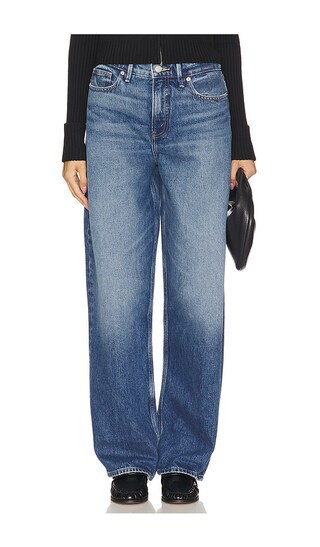 Good American Good Barrel Jeans in Blue. - size 20 | Revolve Clothing (Global)