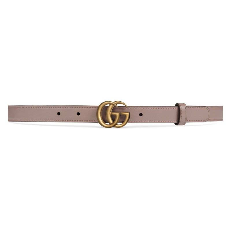 Leather belt with Double G buckle | Gucci (US)